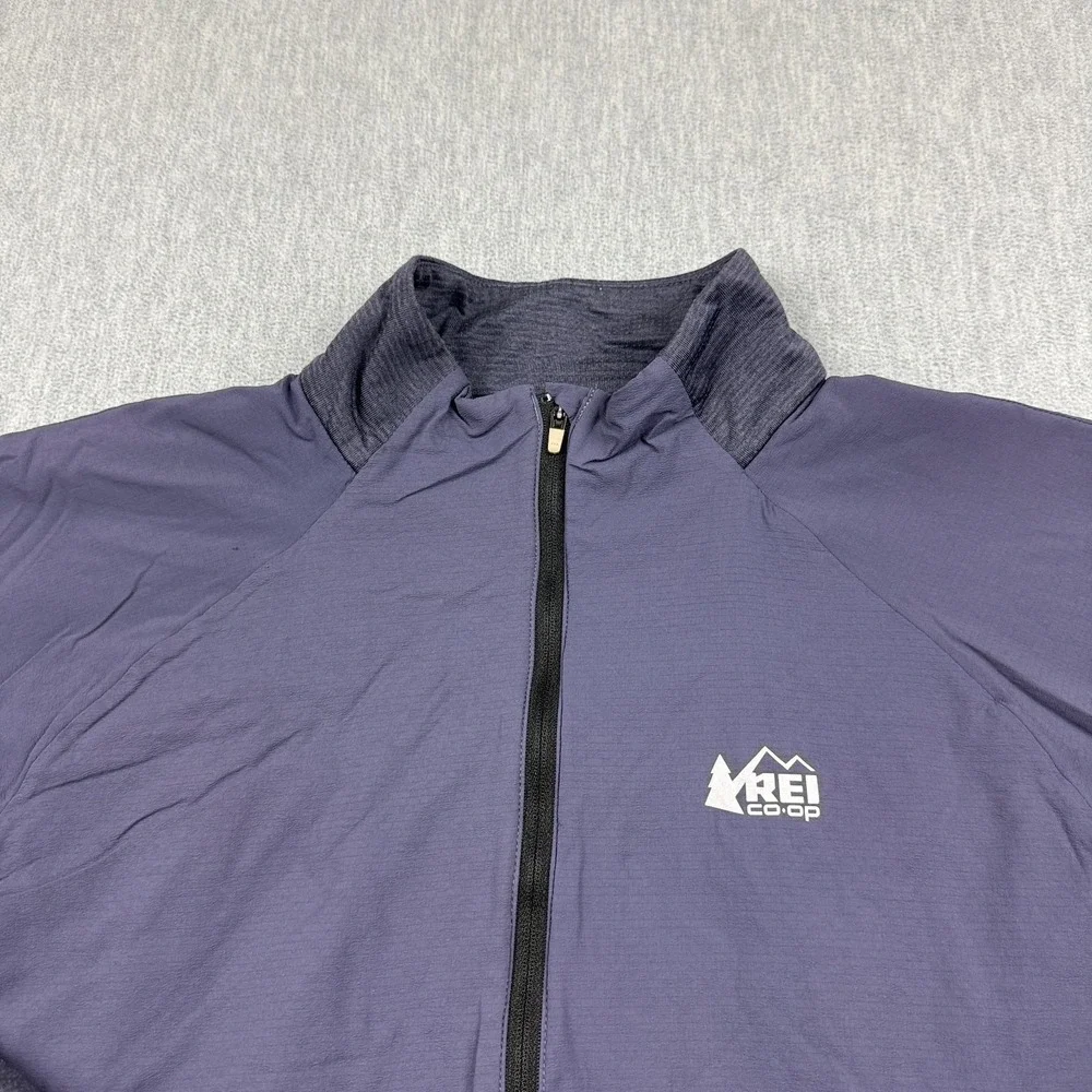 REI Jacket Mens 1X Large Purple Swiftland Insulated‎ Running Full Zip Outdoors